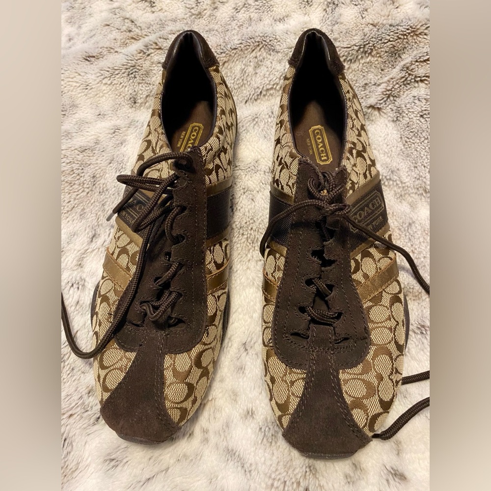 Coach Brown Sneakers. Size 8.